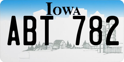 IA license plate ABT782