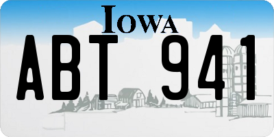 IA license plate ABT941
