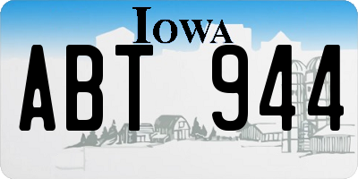IA license plate ABT944