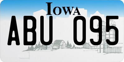 IA license plate ABU095