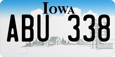 IA license plate ABU338