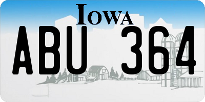 IA license plate ABU364