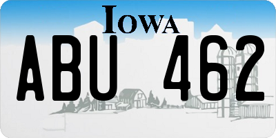 IA license plate ABU462