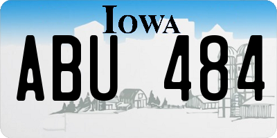 IA license plate ABU484