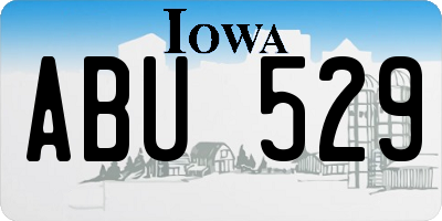 IA license plate ABU529