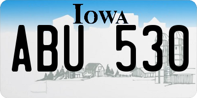 IA license plate ABU530