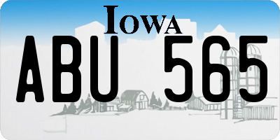 IA license plate ABU565