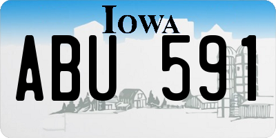 IA license plate ABU591