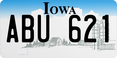 IA license plate ABU621