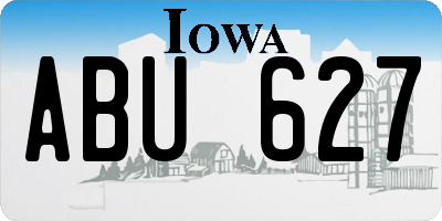 IA license plate ABU627