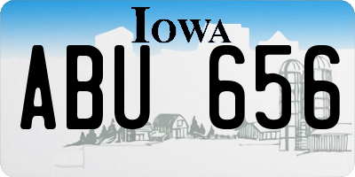 IA license plate ABU656