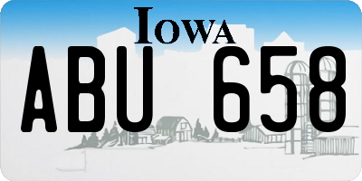 IA license plate ABU658