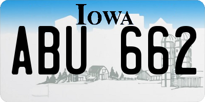 IA license plate ABU662