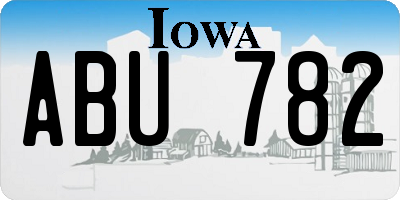 IA license plate ABU782