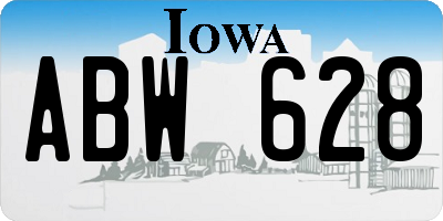 IA license plate ABW628