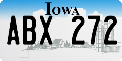 IA license plate ABX272