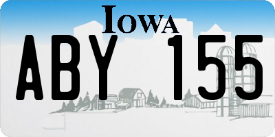 IA license plate ABY155
