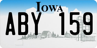 IA license plate ABY159