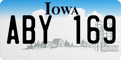 IA license plate ABY169