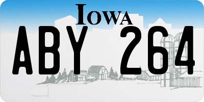 IA license plate ABY264