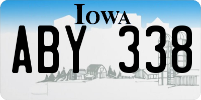 IA license plate ABY338