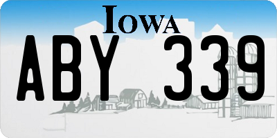 IA license plate ABY339