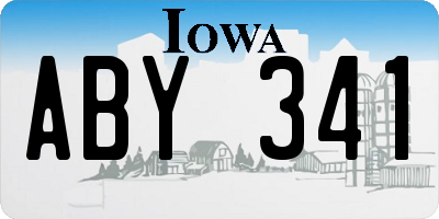 IA license plate ABY341
