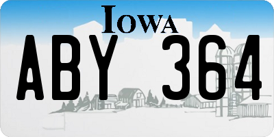 IA license plate ABY364