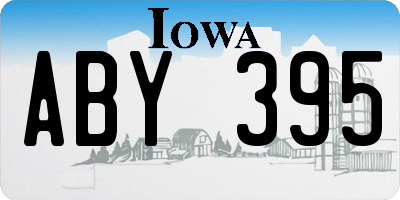 IA license plate ABY395