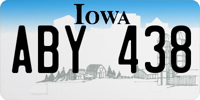 IA license plate ABY438