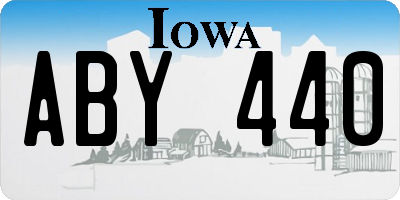 IA license plate ABY440