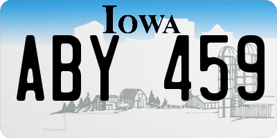 IA license plate ABY459
