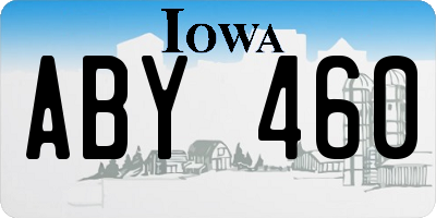IA license plate ABY460