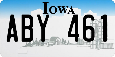 IA license plate ABY461