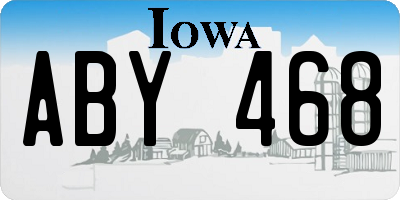 IA license plate ABY468
