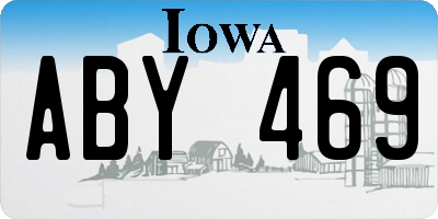 IA license plate ABY469