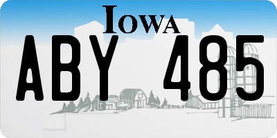 IA license plate ABY485