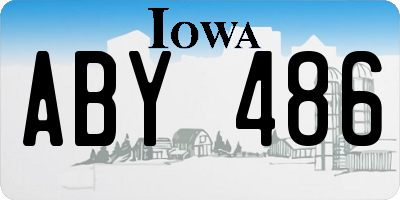 IA license plate ABY486