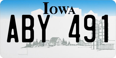 IA license plate ABY491