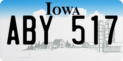 IA license plate ABY517