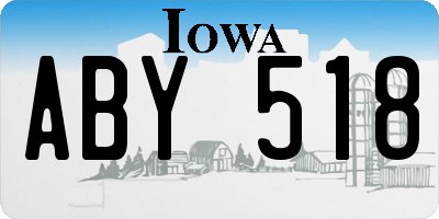 IA license plate ABY518