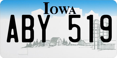 IA license plate ABY519