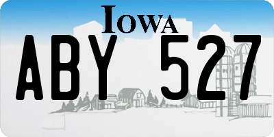 IA license plate ABY527