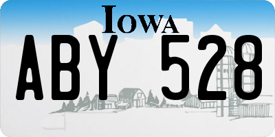 IA license plate ABY528