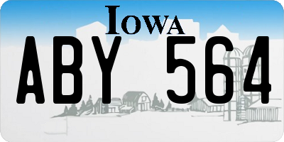 IA license plate ABY564