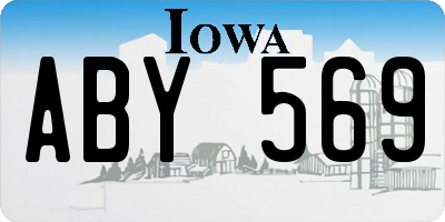 IA license plate ABY569