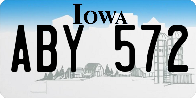 IA license plate ABY572
