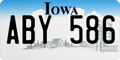 IA license plate ABY586