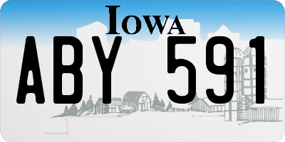 IA license plate ABY591