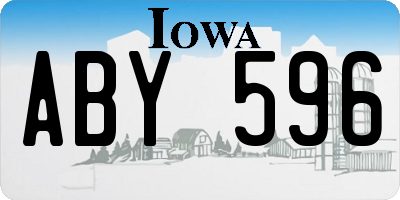 IA license plate ABY596